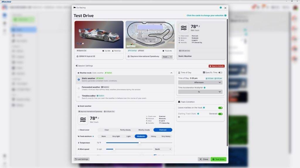 Alles über das neue iRacing Tempest Weather System! 12 rasendes Sturm-Wetter-System