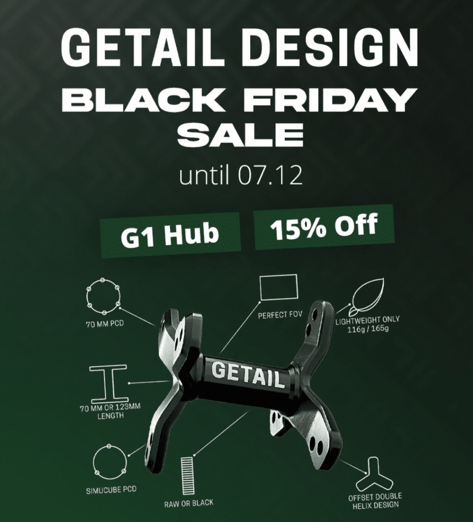 These are the Fanatec Black Friday 2025 Deals! 53 getail design black friday deals
