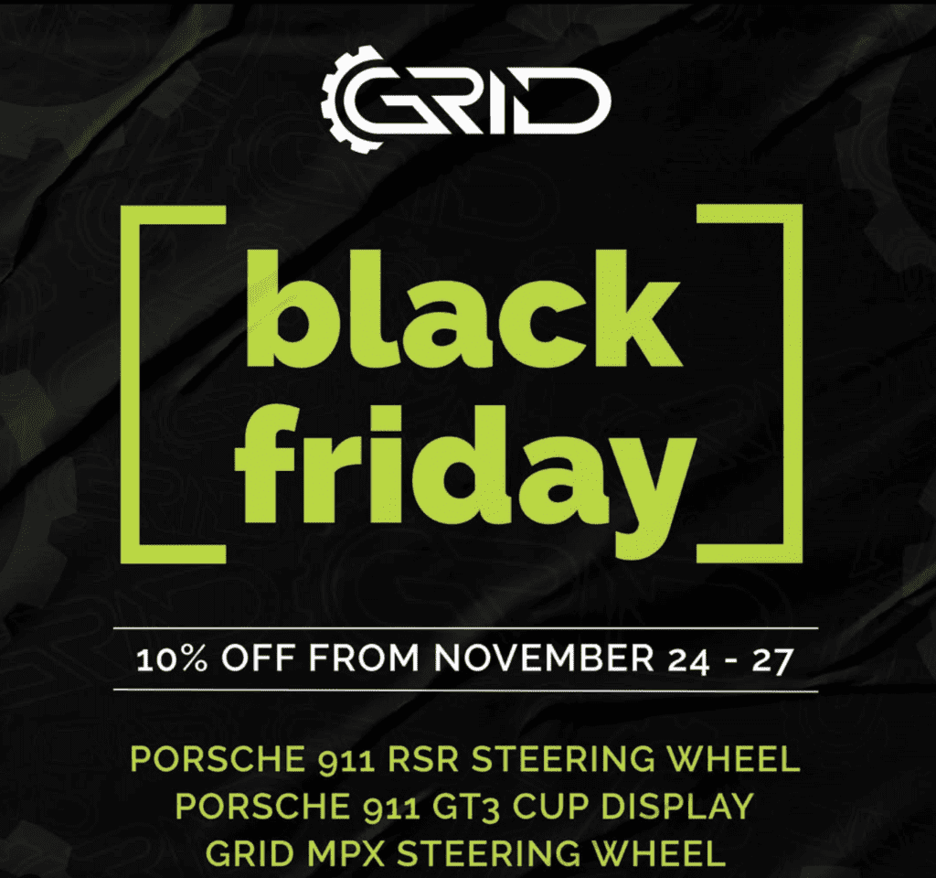These are the Fanatec Black Friday 2025 Deals! 47 GRID Engineering Friday Deals