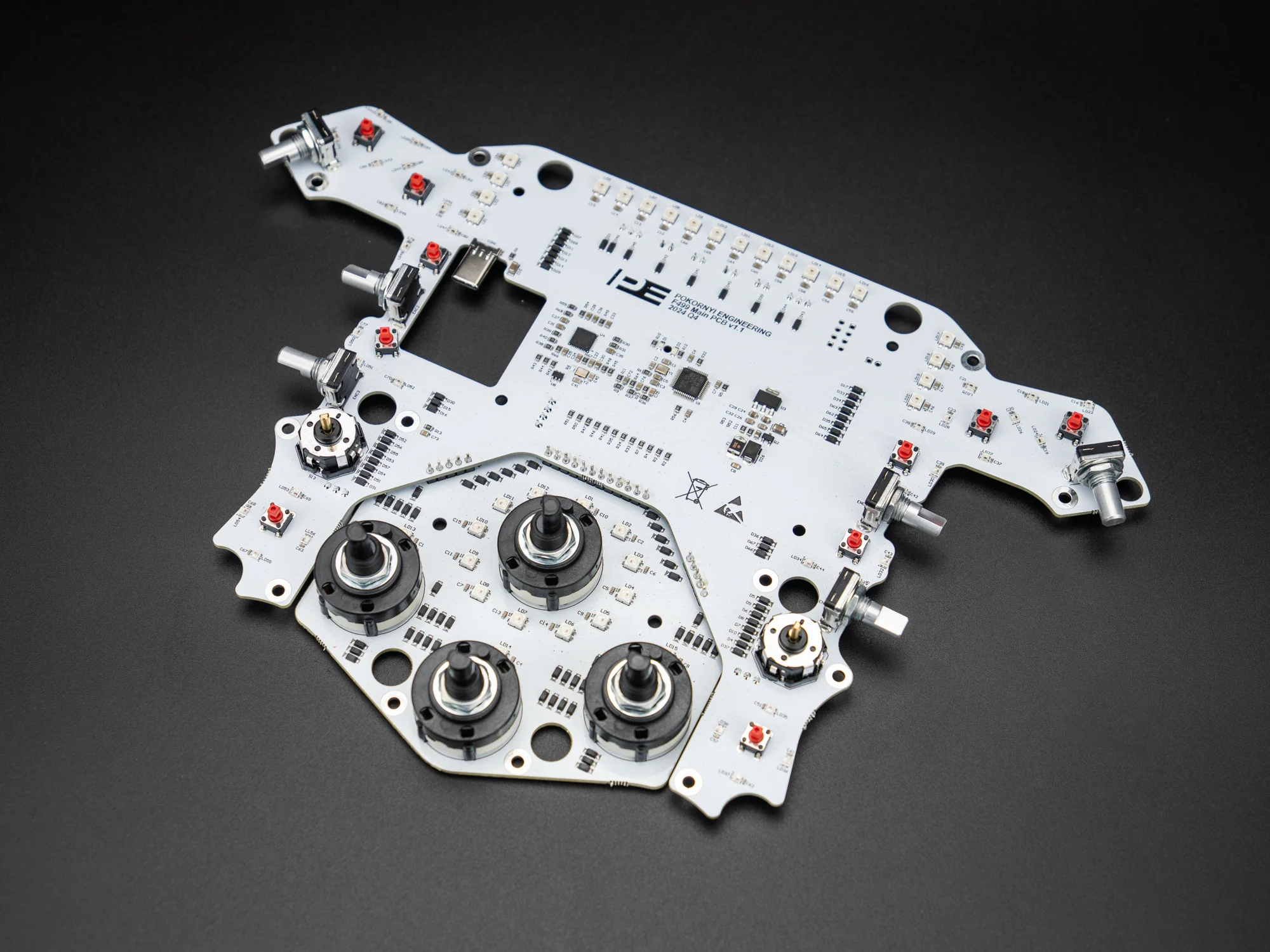 Pokornyi Engineering F499 Review: Build Your Own Ferrari 499 Replica Steering Wheel! 13 Pokornyi Engineering F499 PCB