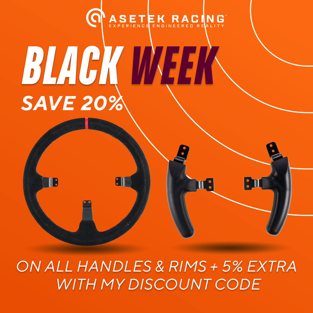Asetek SimSports Black Friday Deals 2025 - Up to 40% Discount on Sim Racing Hardware! 16 asetek sim racing Black Friday deals 2025