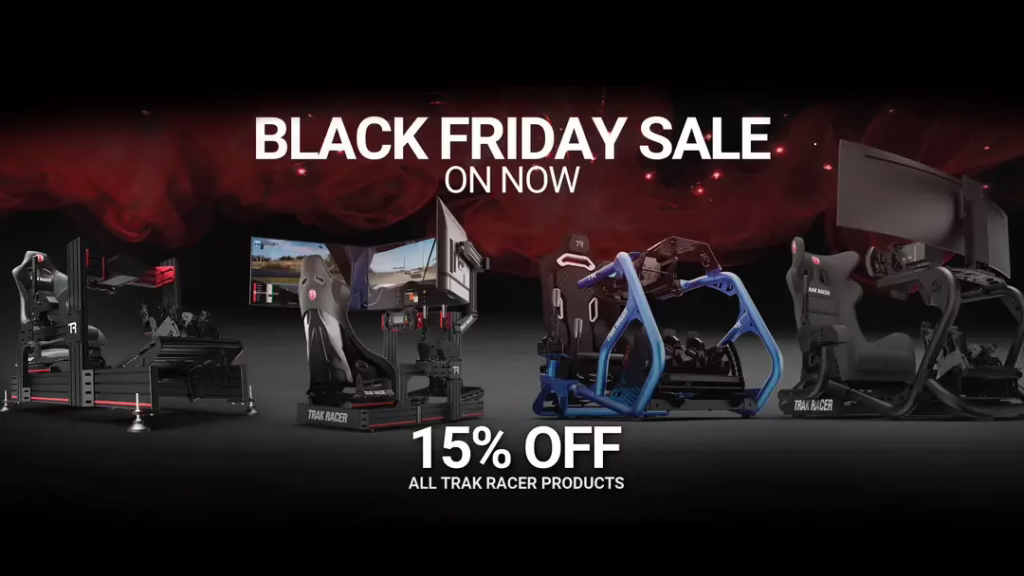 Trak Racer Black Friday Deals 2025 - 15% Discounts on Sim Rigs & Accessories 8
